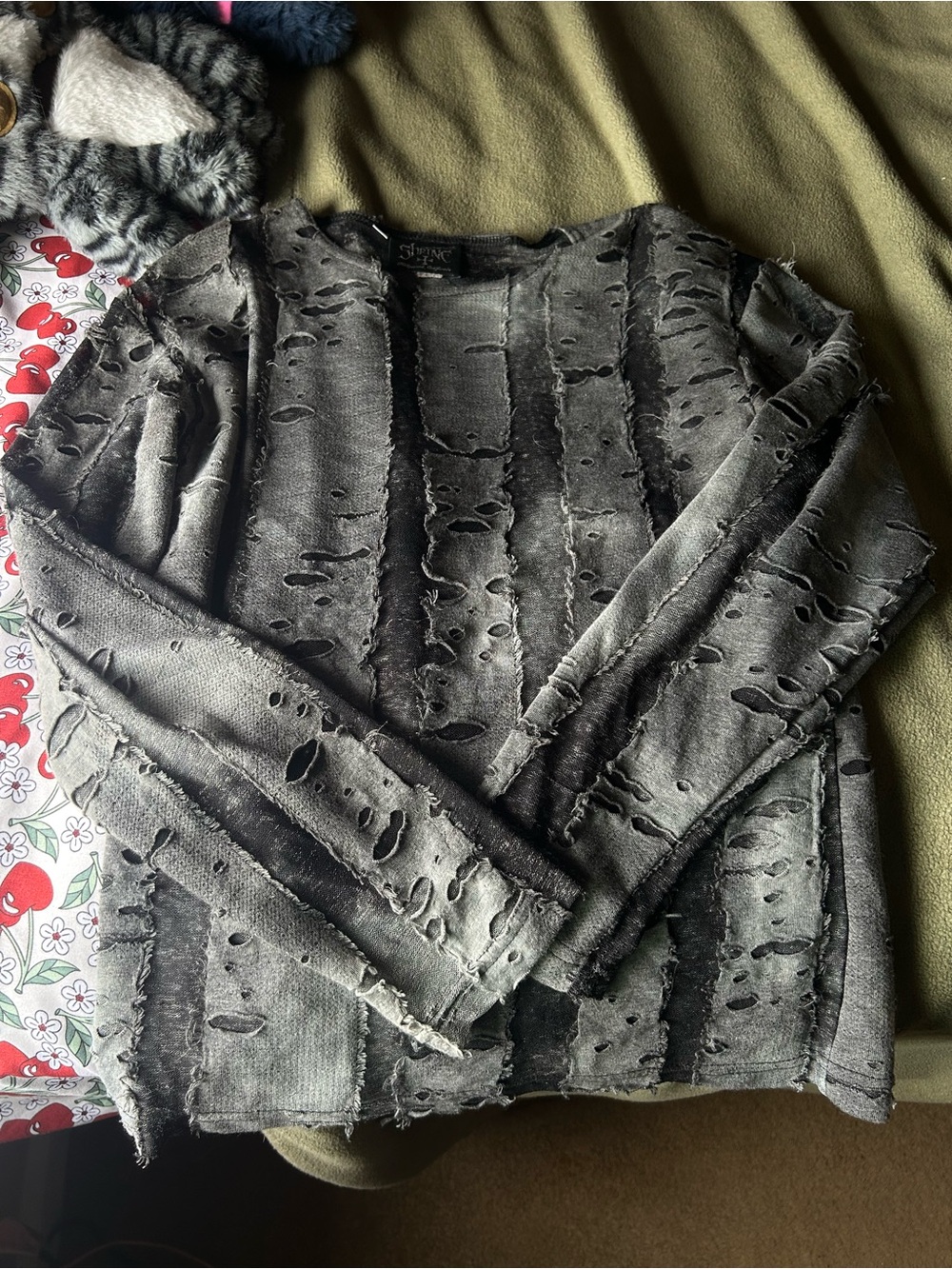 Shrine of Hollywood distressed long sleeve